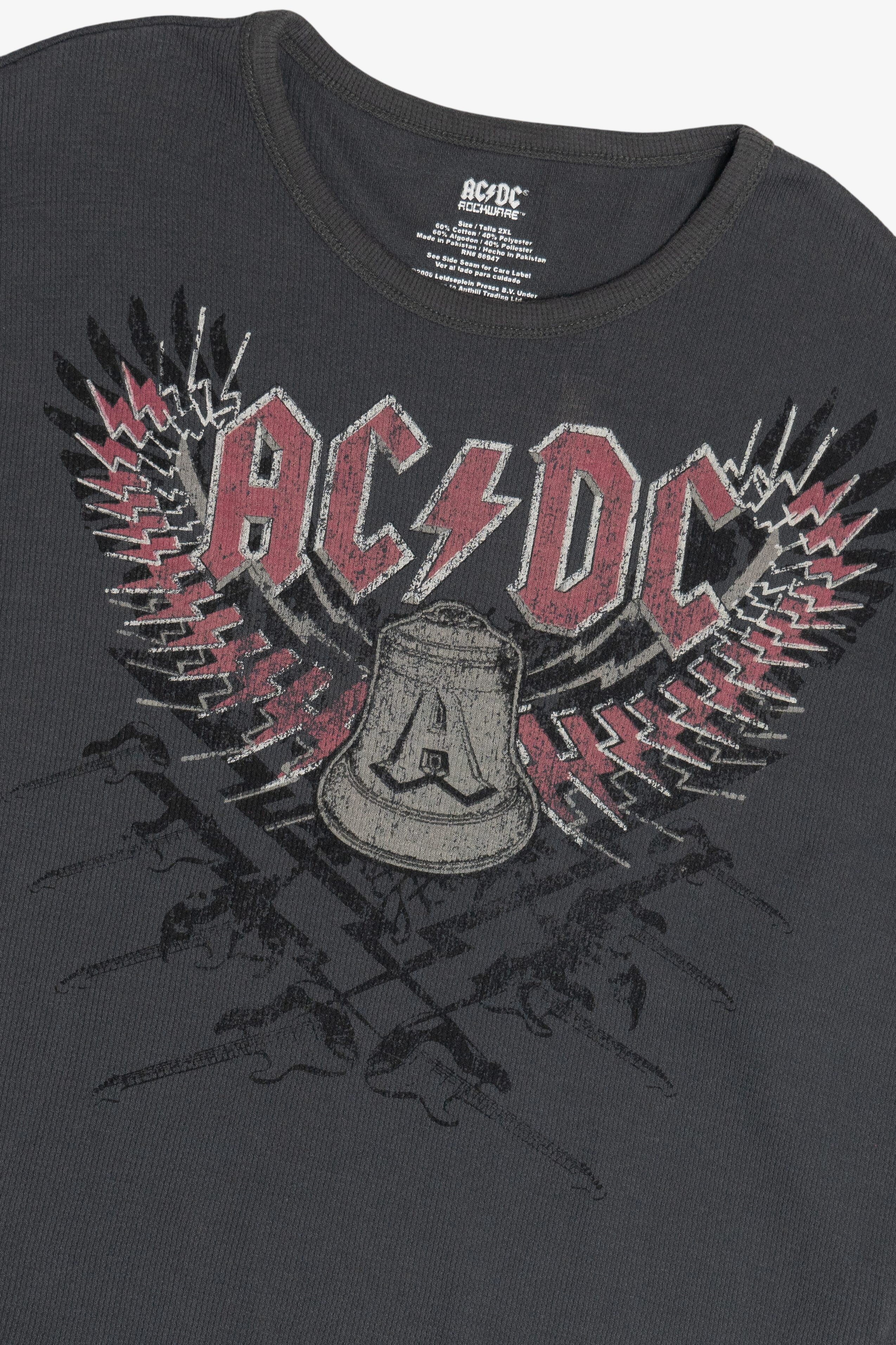 AC/DC Waffle Knit Long Sleeve Band Shirt (2020s)