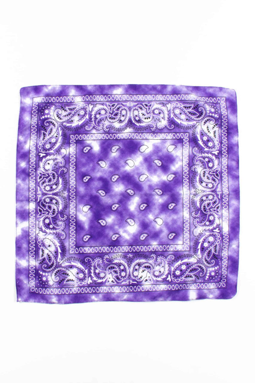 Purple Tie Dye Bandana