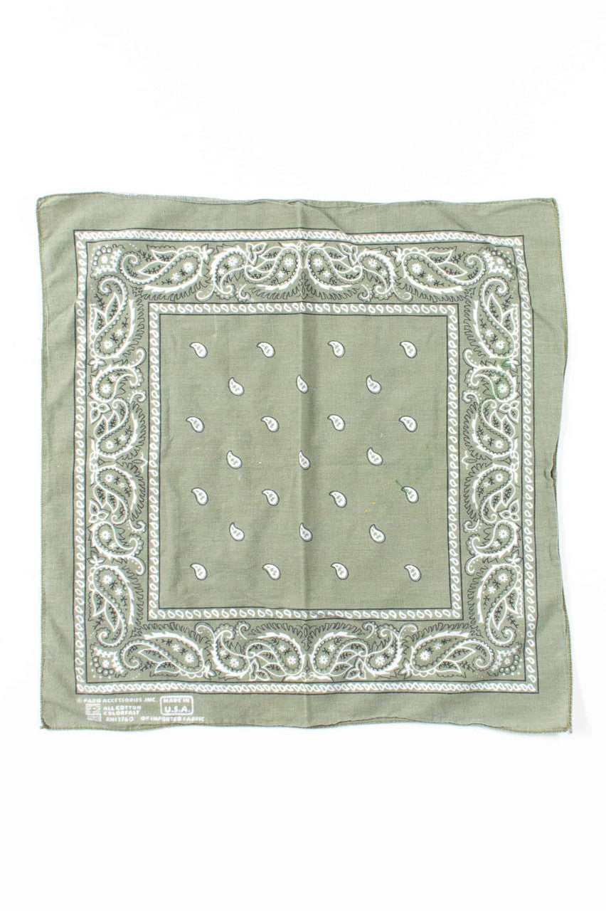 Vintage Olive Bandana