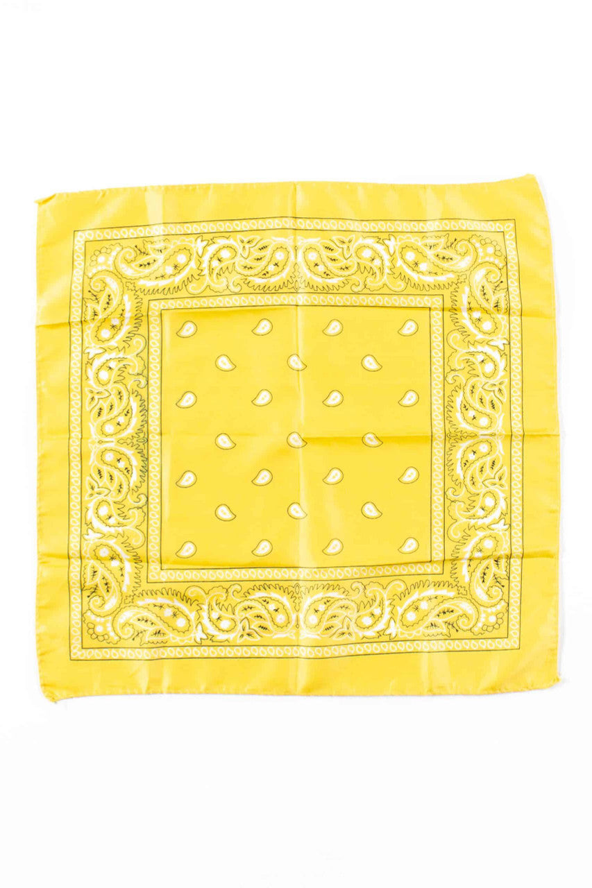 Silky Yellow Bandana