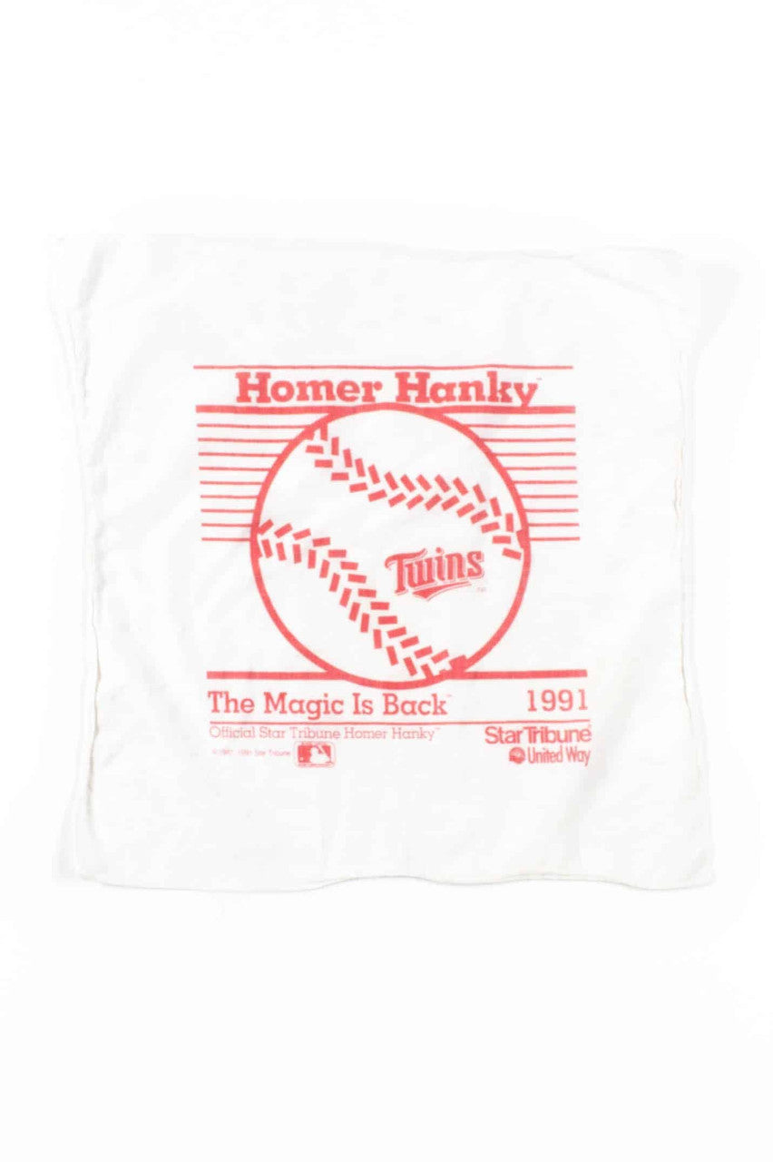 Vintage Twins 1991 Homer Hanky