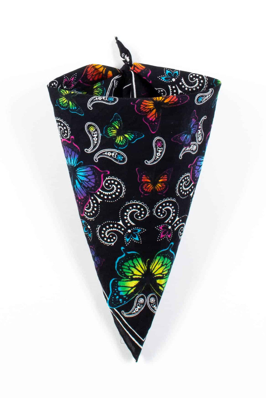 Rainbow Butterflies Bandana