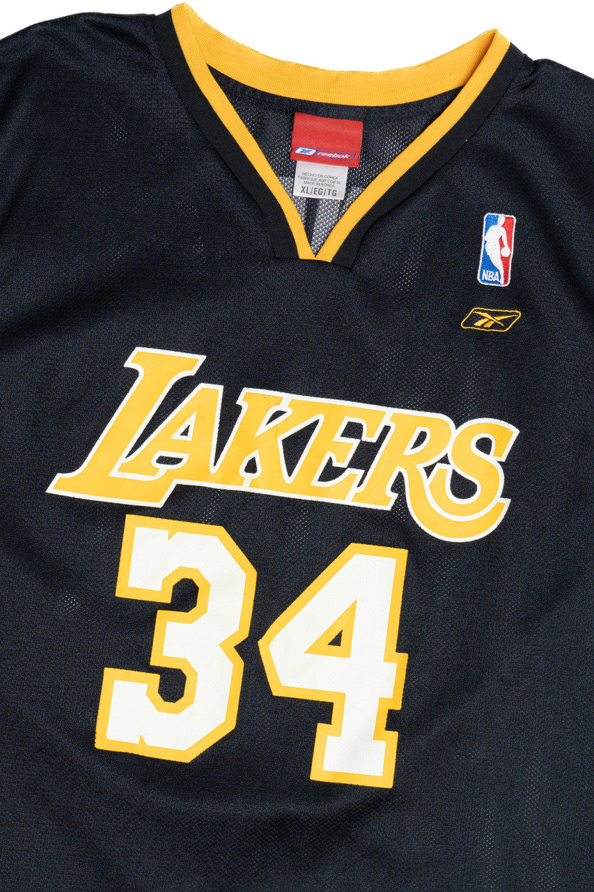 Vintage Shaquille O'Neal LA Lakers 34 Reebok Basketball Jersey (2000s)