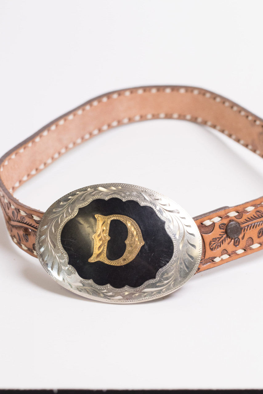 Vintage Hand Engraved Donna Belt Buckle