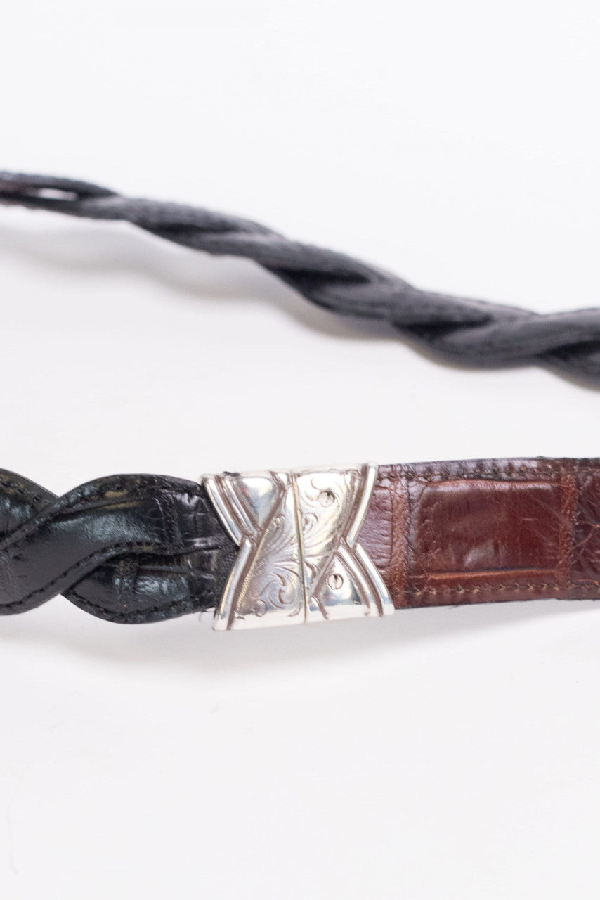 Reversible Black & Brown Leather Belt
