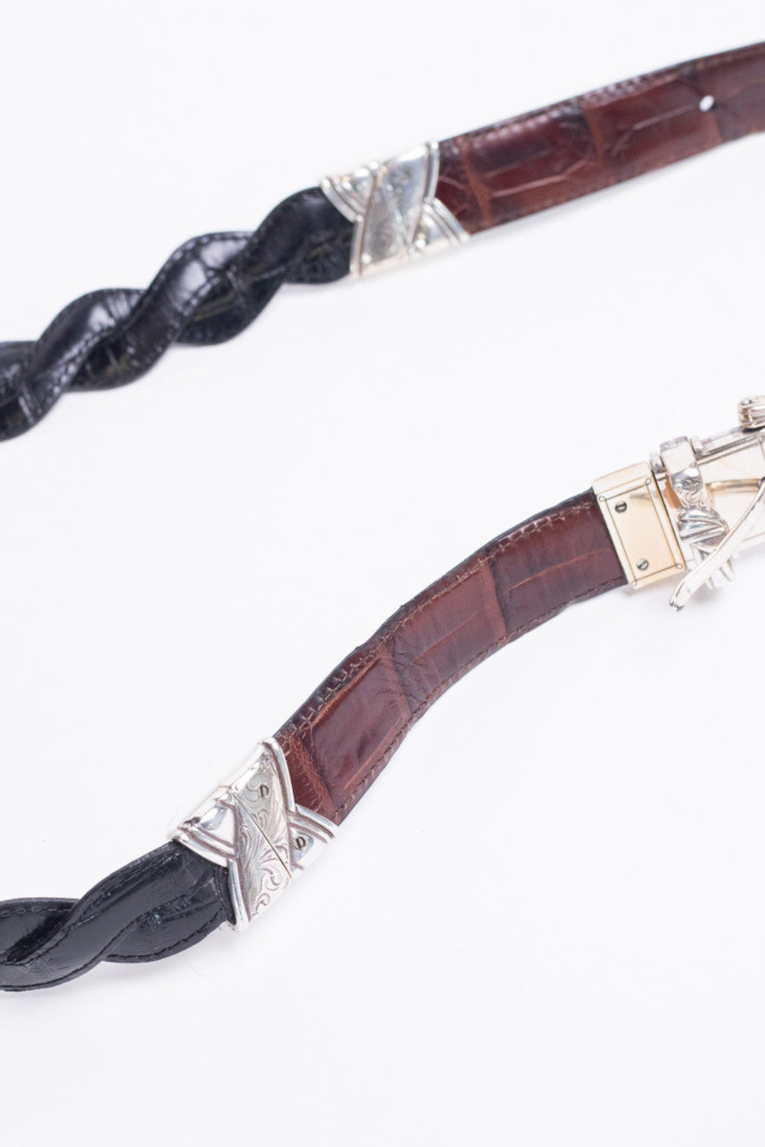 Reversible Black & Brown Leather Belt