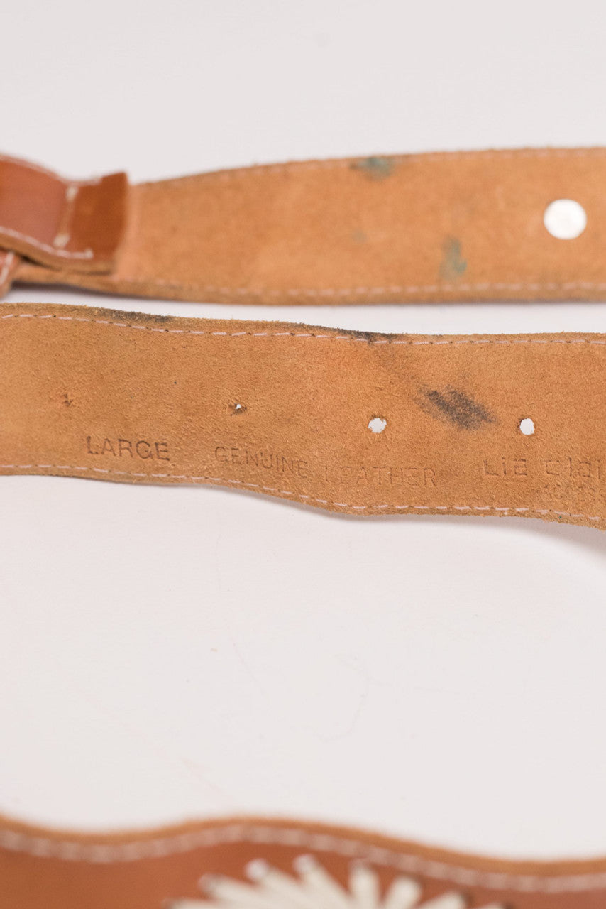 Liz Claiborne Y2K Leather Buckle Belt