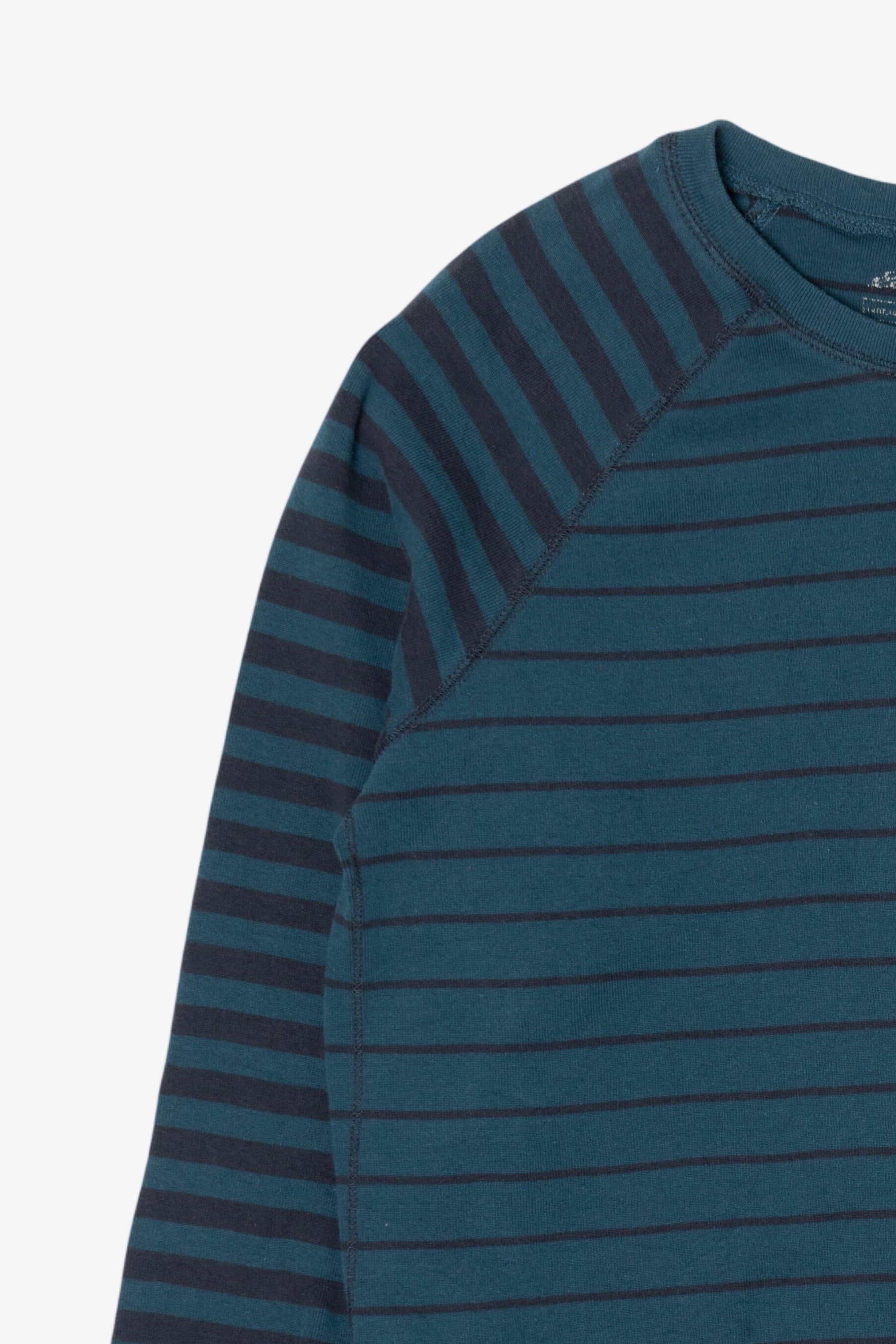 Teal Striped Eddie Bauer Sweatshirt (2000s)