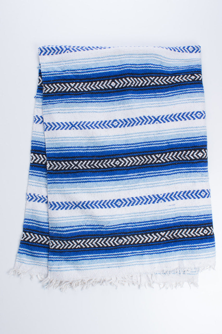 Blues Woven Baja Blanket