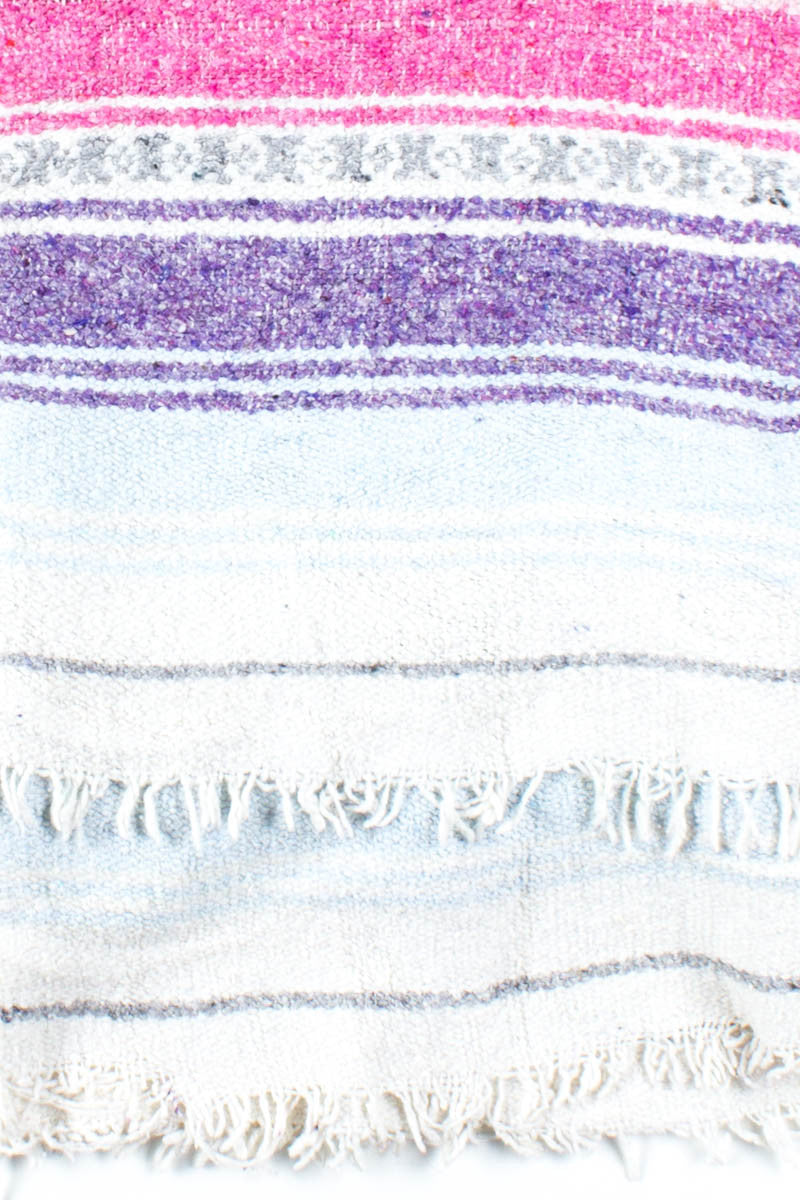 Blue, Purple, & Pink Vintage Blanket