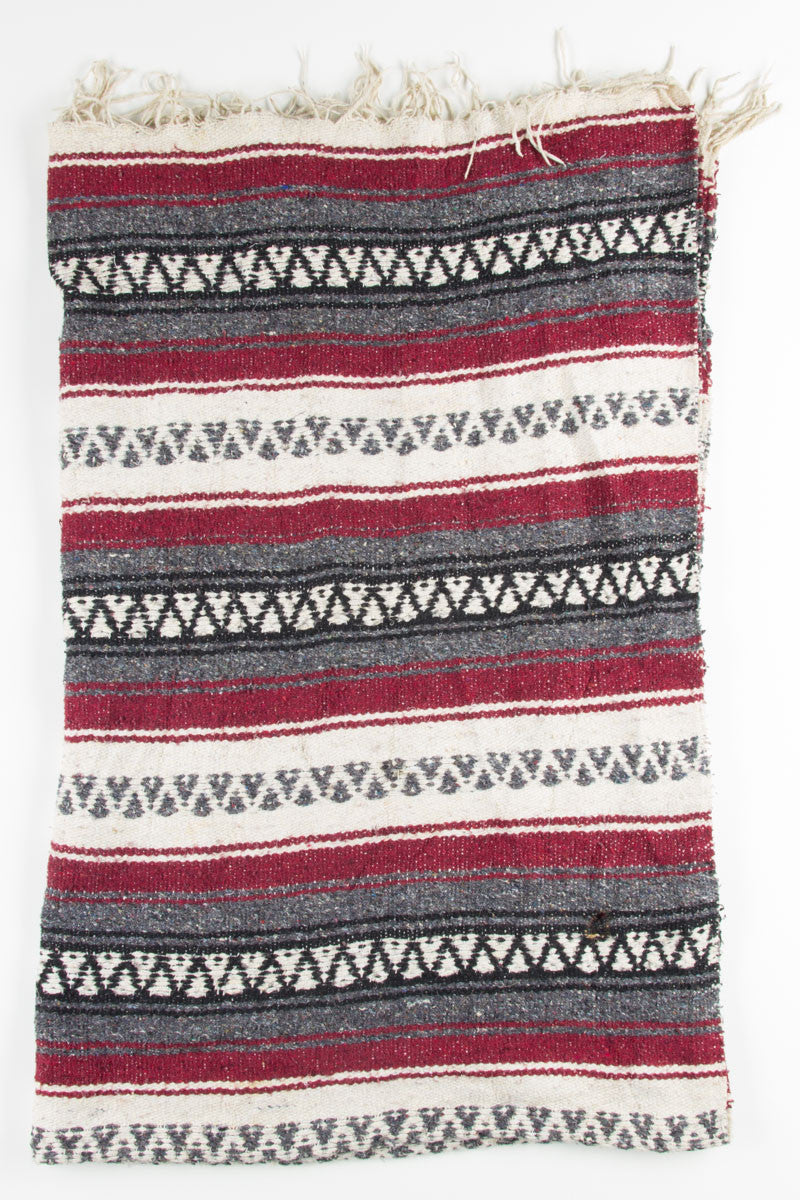 Burgundy Baja Blanket