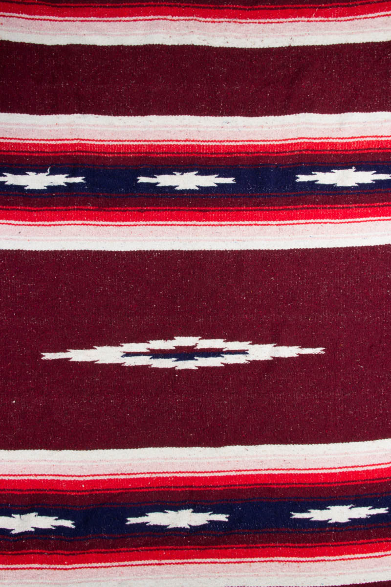 Burgundy & Pink Vintage Blanket