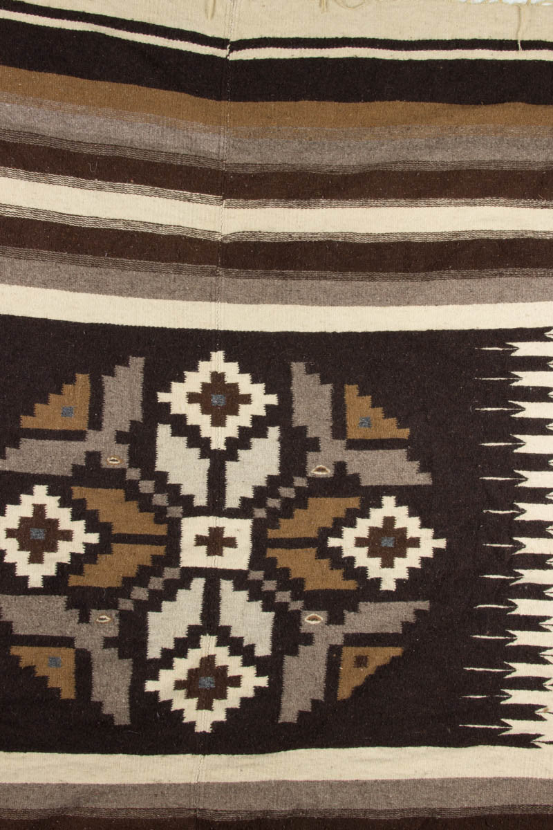Brown Patterned Vintage Blanket