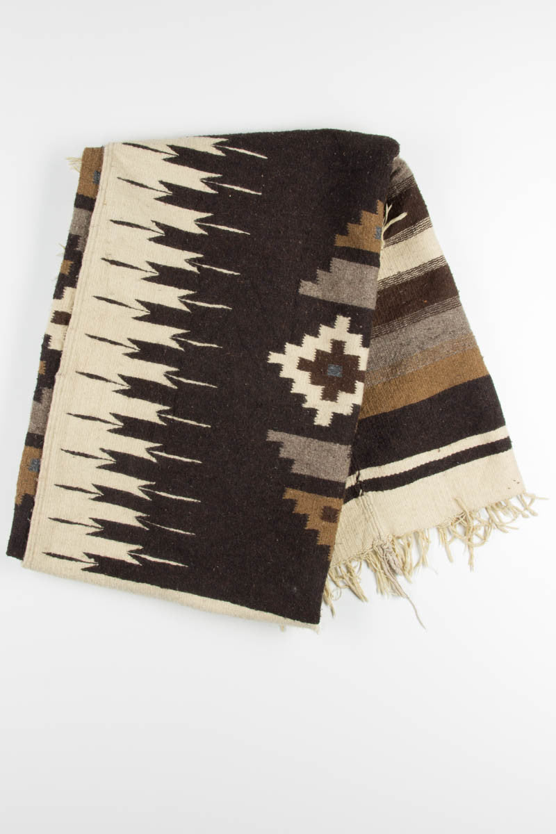 Brown Patterned Vintage Blanket