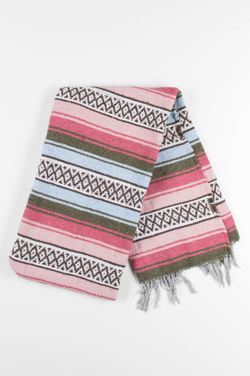 Pastel Pink & Blue Vintage Blanket