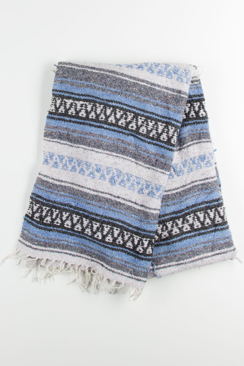 Blue Vintage Baja Blanket 1