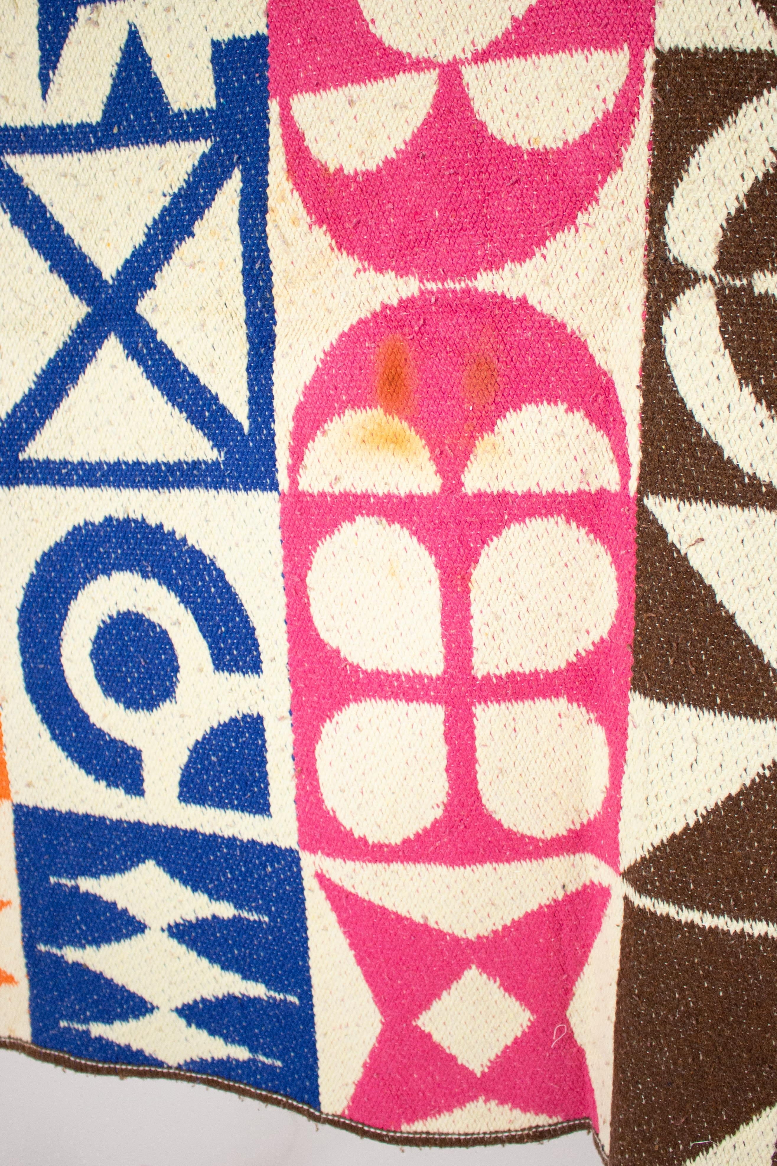 Vintage Icon Squares Blanket (1970s)