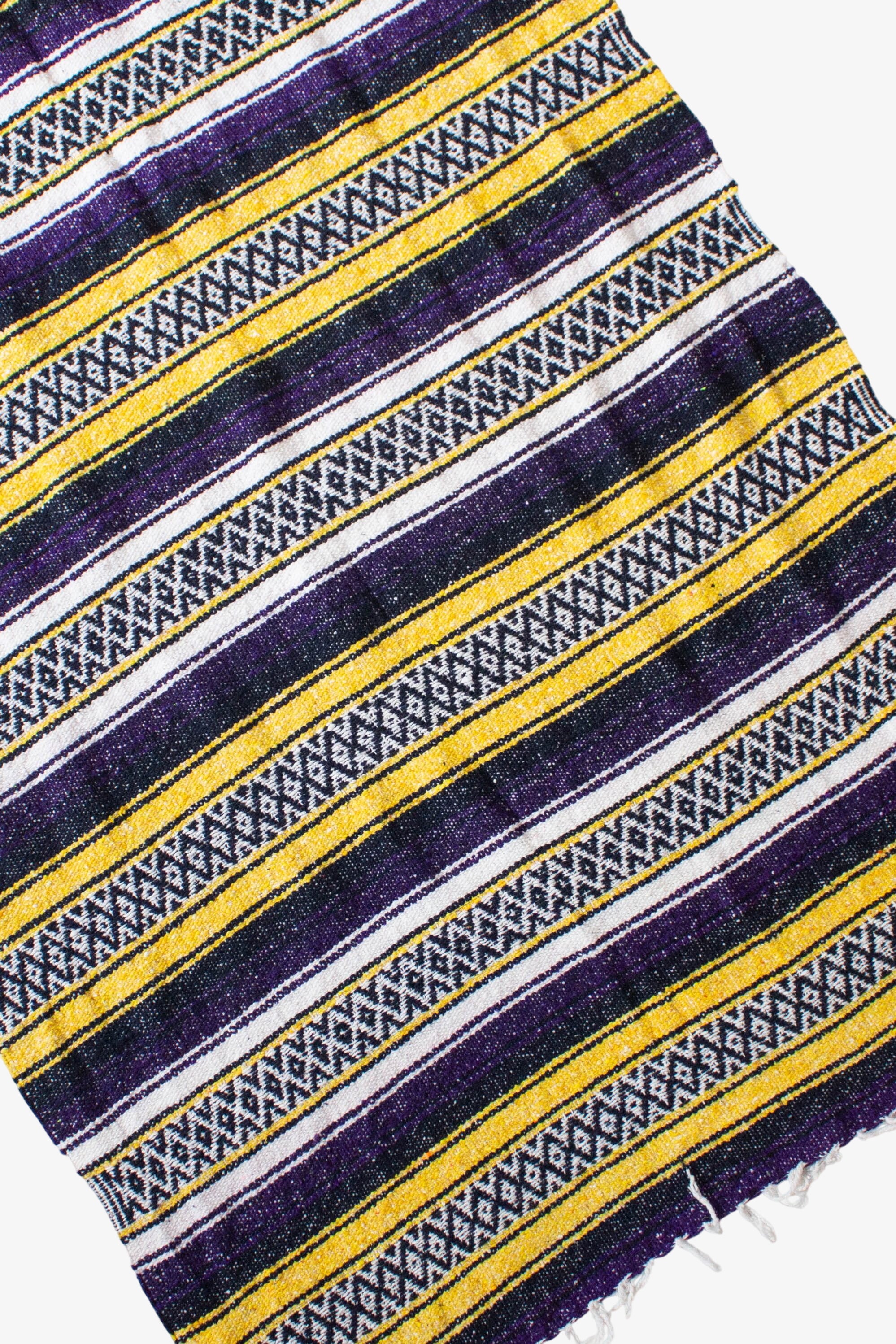 Vintage Purple & Gold Baja Blanket (2000s)