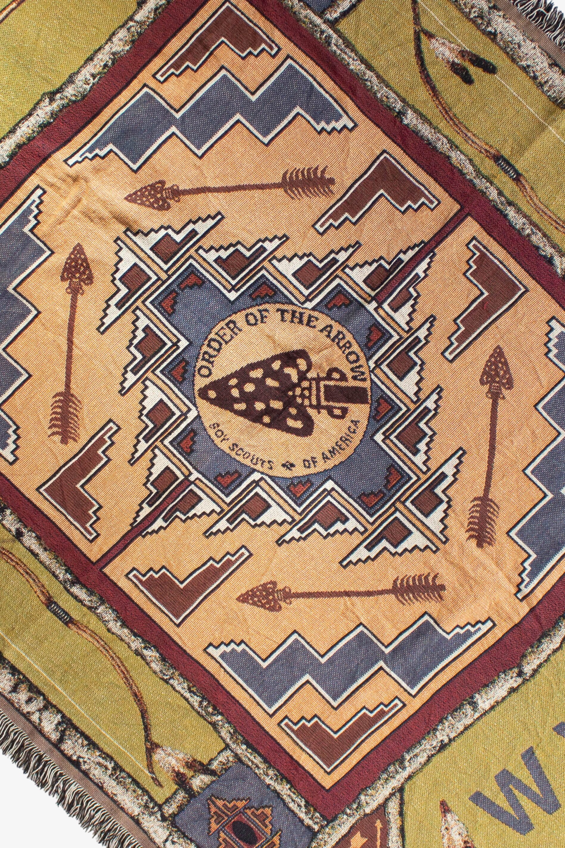 Vintage Boy Scouts Order Of The Arrow Blanket (1990s)