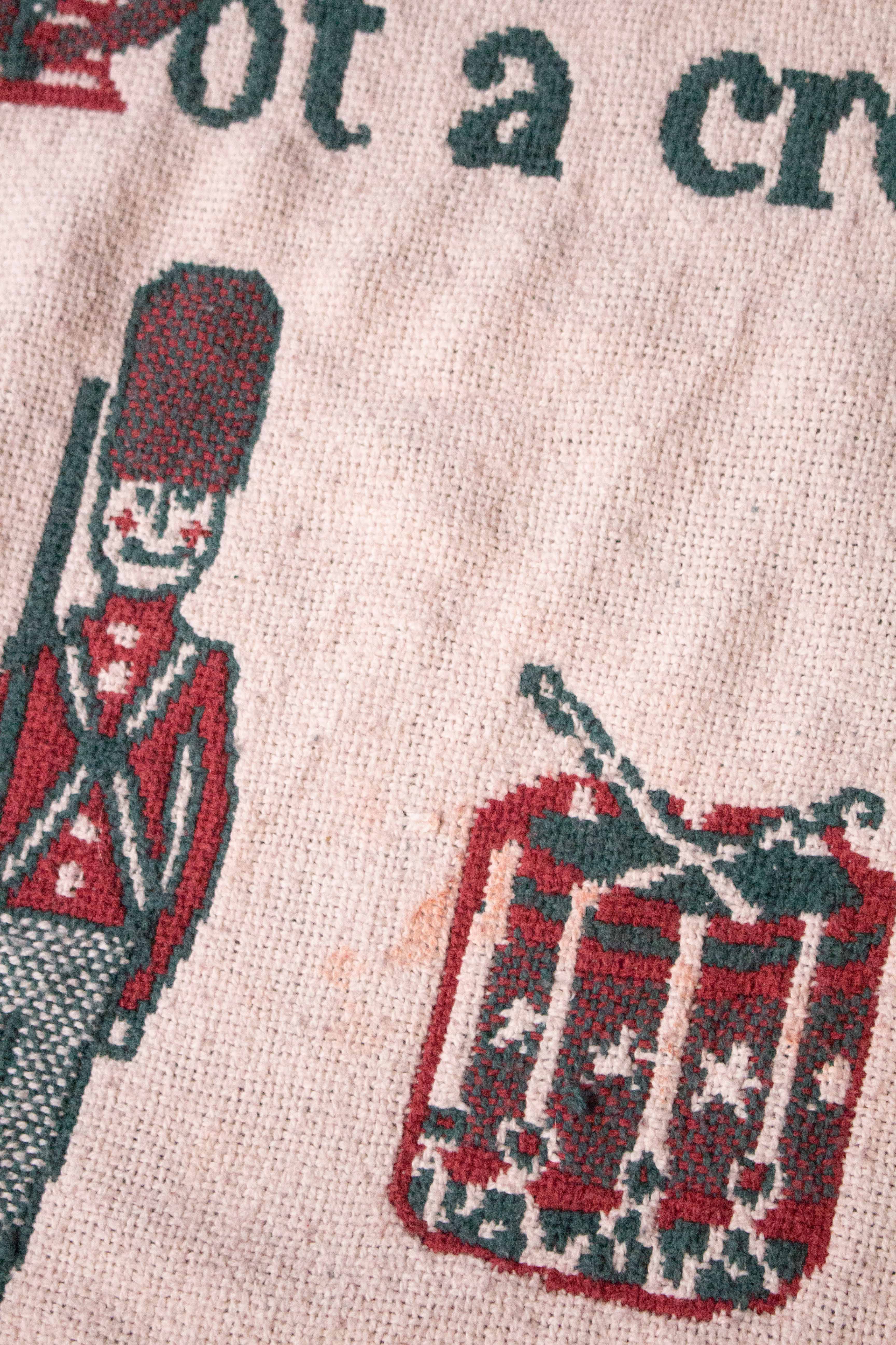 Vintage Twas The Night Before Christmas Blanket (1990s)