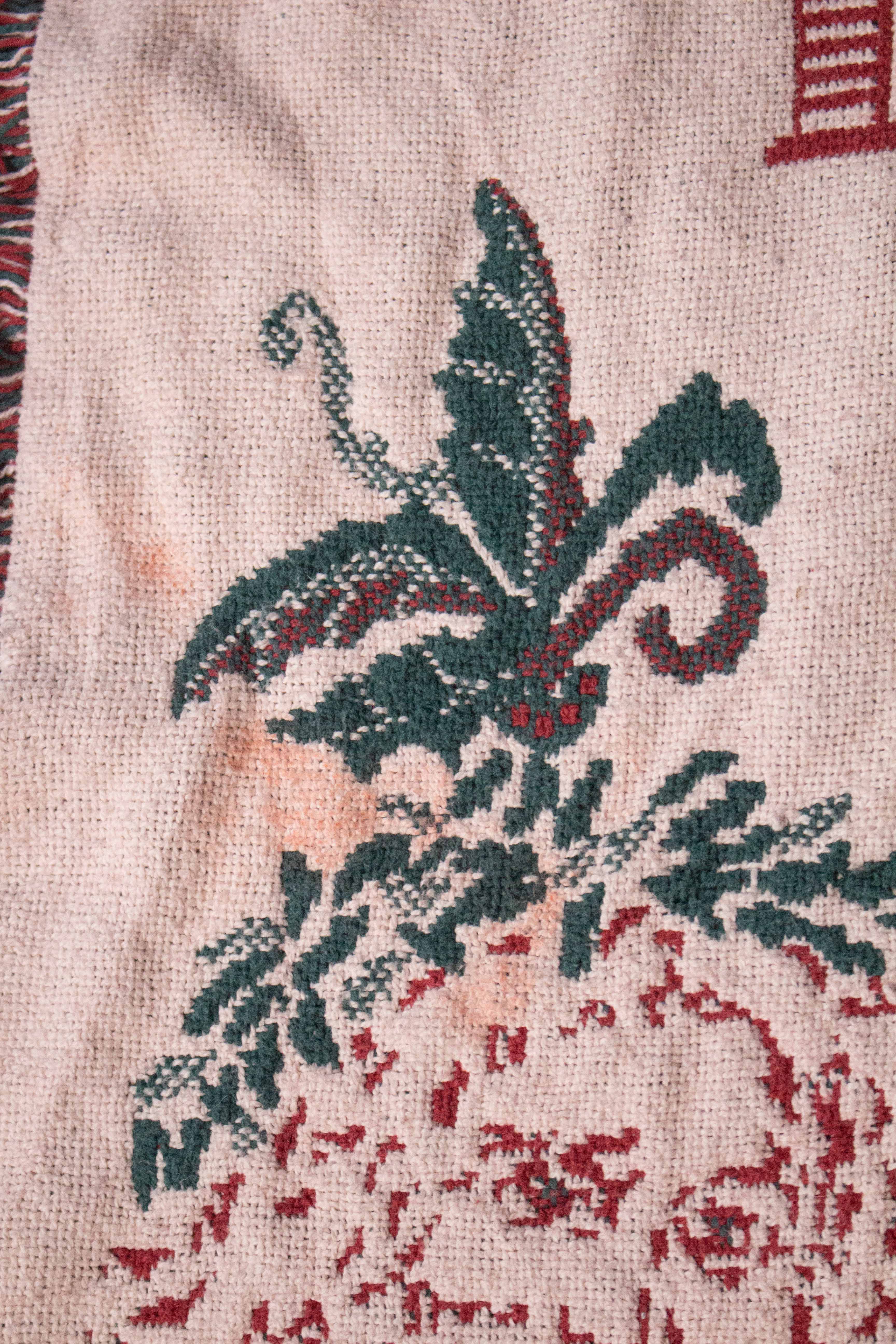Vintage Twas The Night Before Christmas Blanket (1990s)