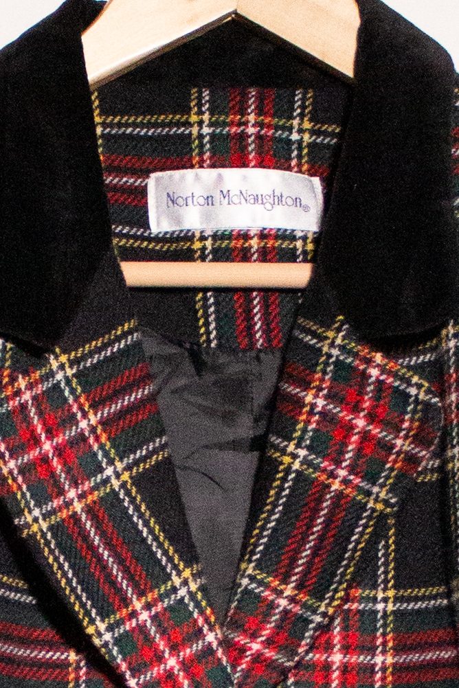 Vintage Red Plaid Norton McNaughton Blazer (1990s)
