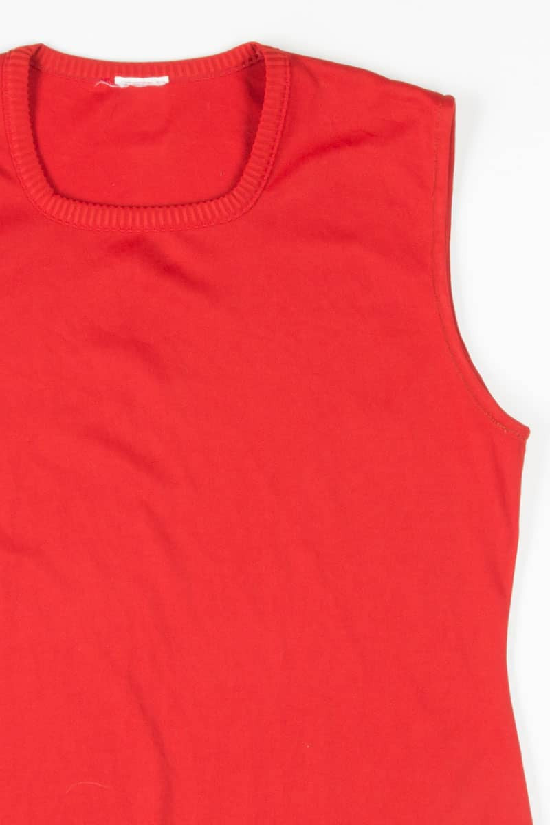 Red Sleeveless Top