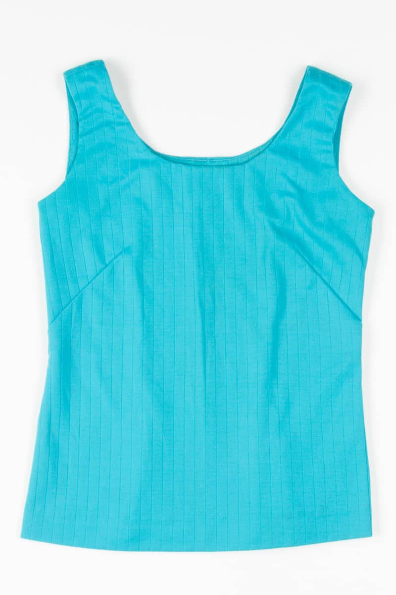 Blue Ribbed Tank