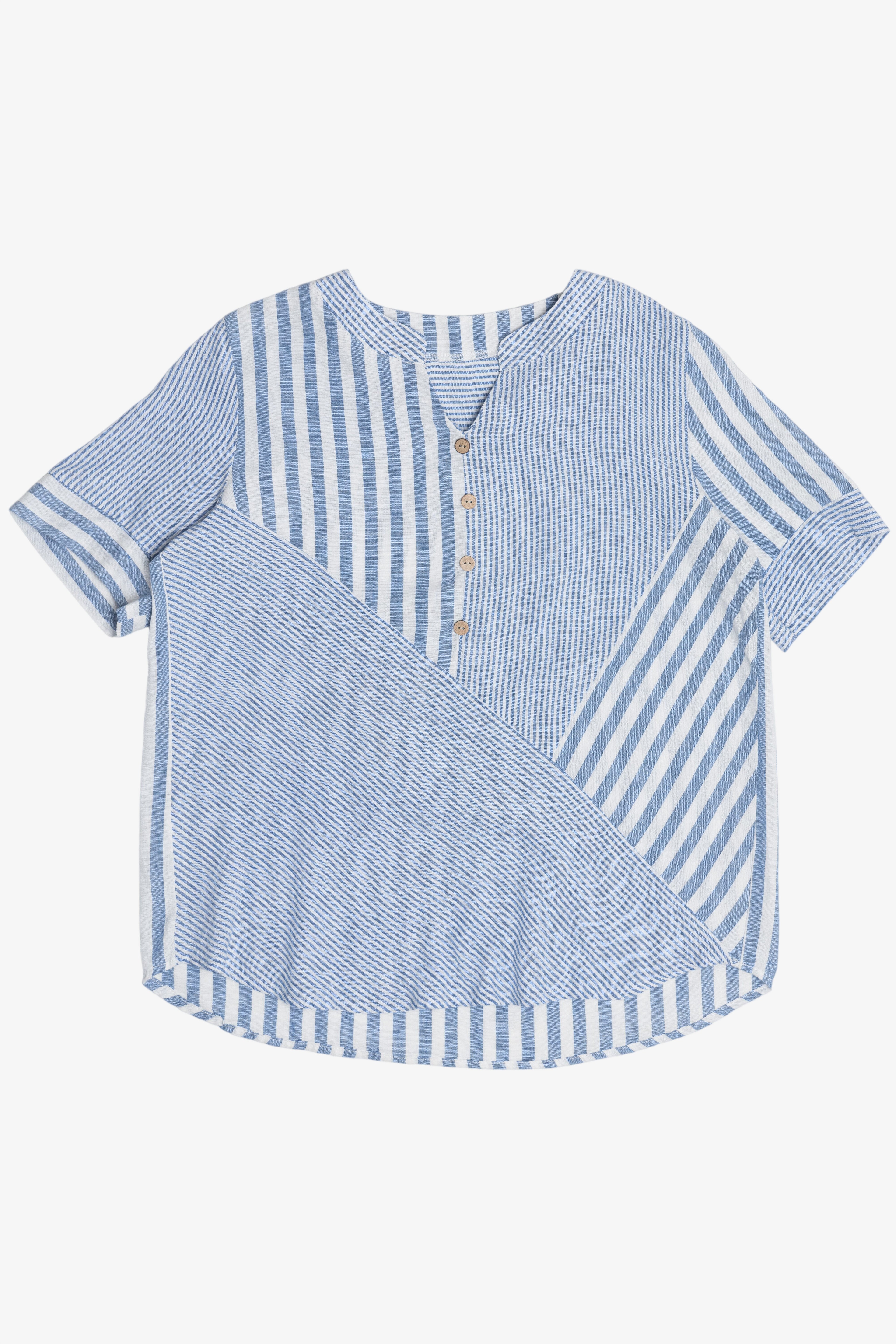 Patchwork Hickory Stripe Top (2010s)