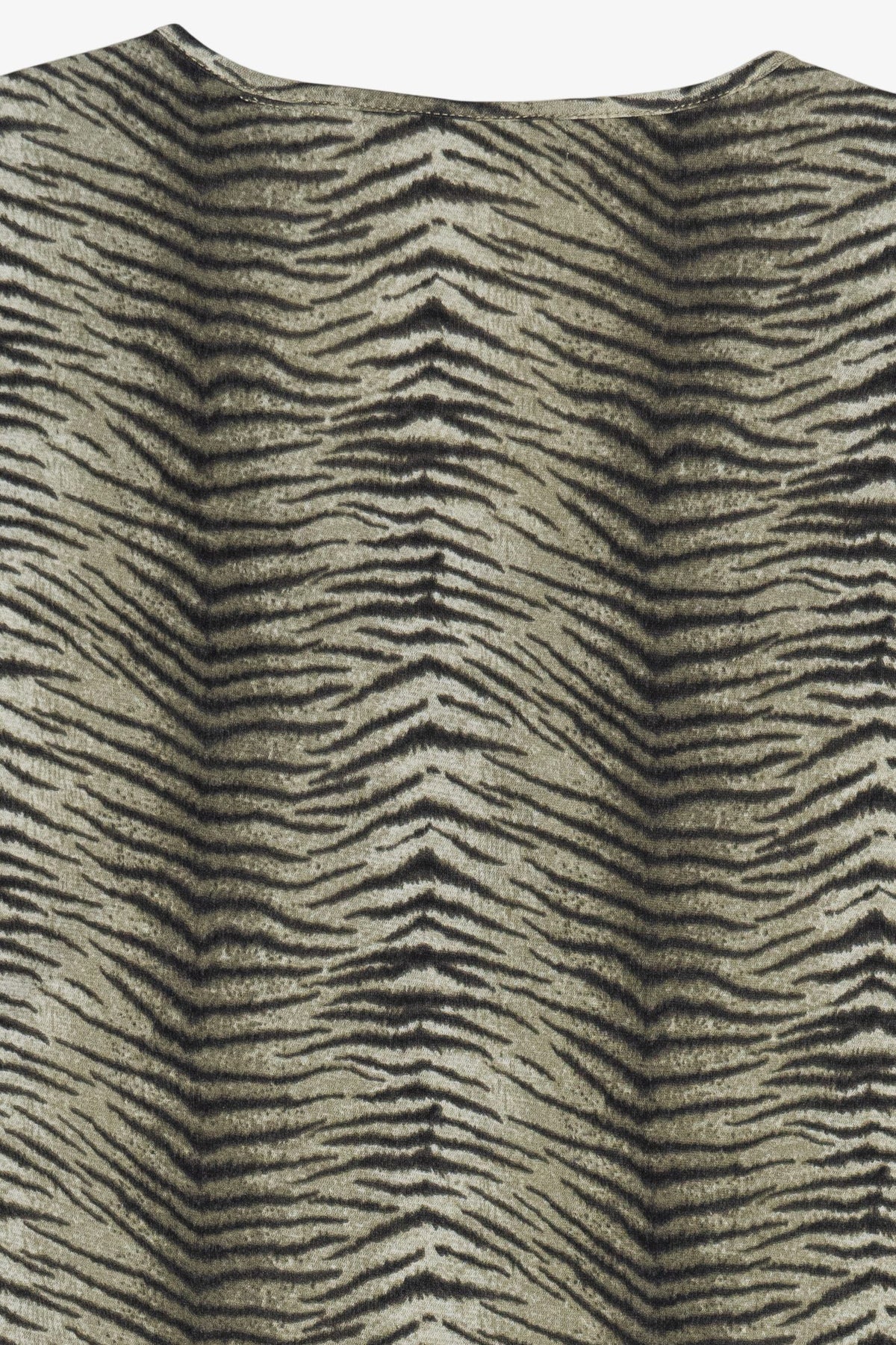 Vintage Liz Claiborne Zebra Mesh Quarter Sleeve Top (2000s)