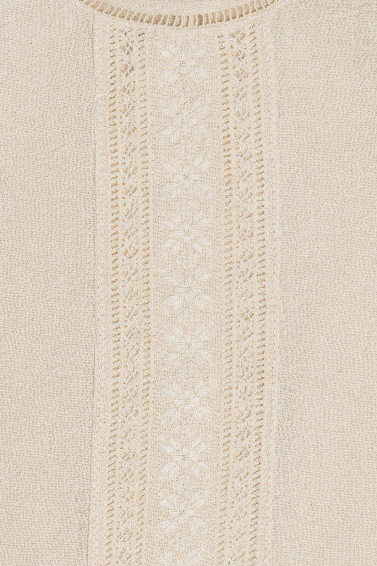 Carolina Giret Lace Detail 3/4 Sleeve Top (2010s)