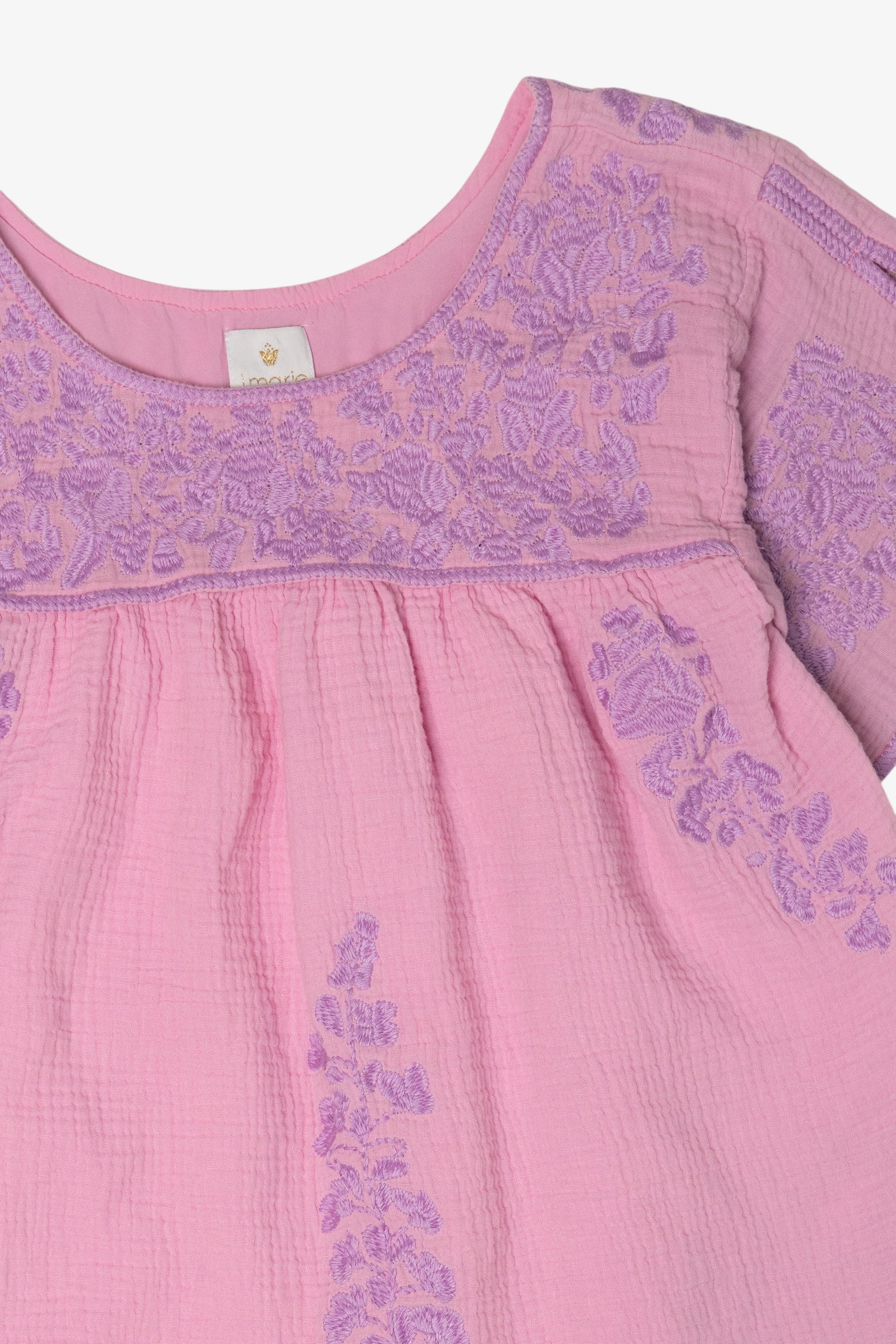 Pink Embroidered Lace J. Marie Blouse (2020s)