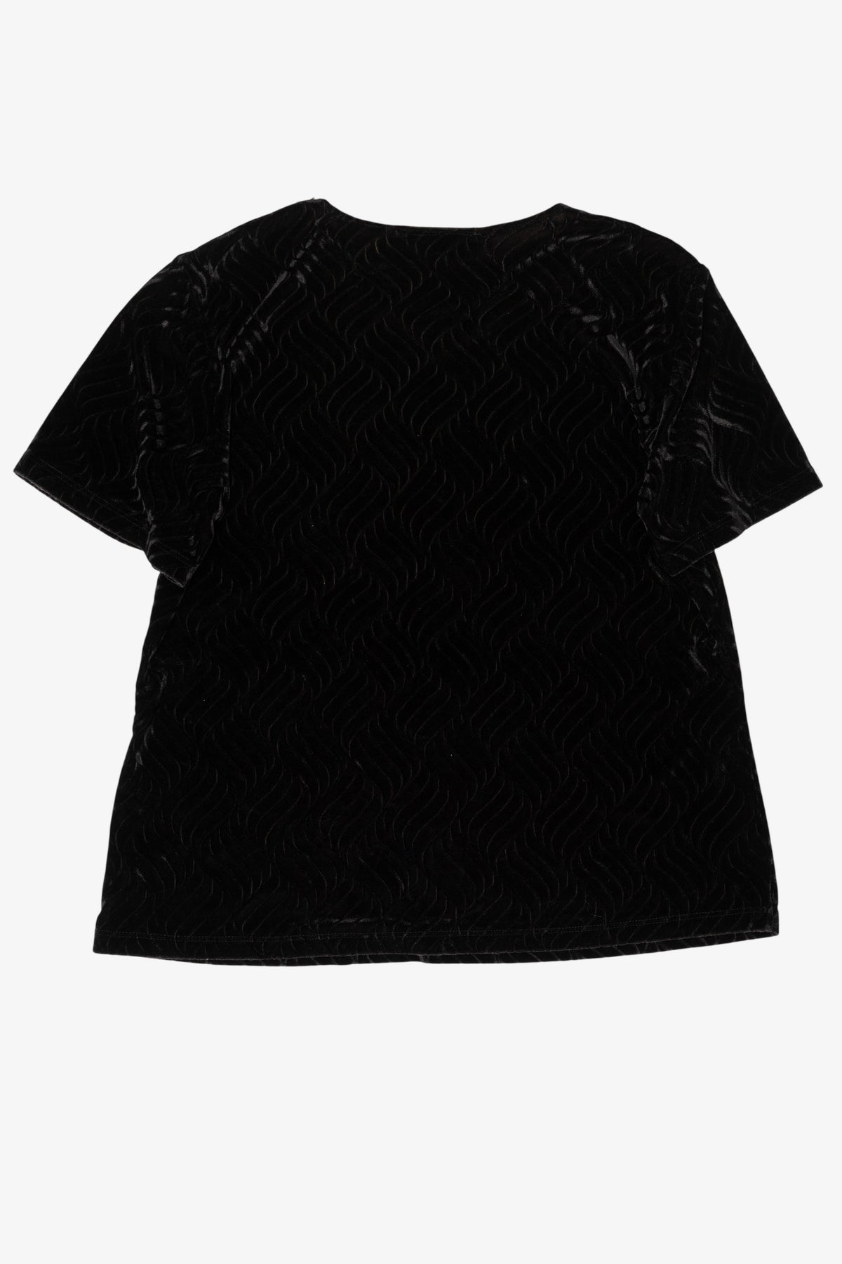 Vintage Black Gemilli Velvet Top (1990s)