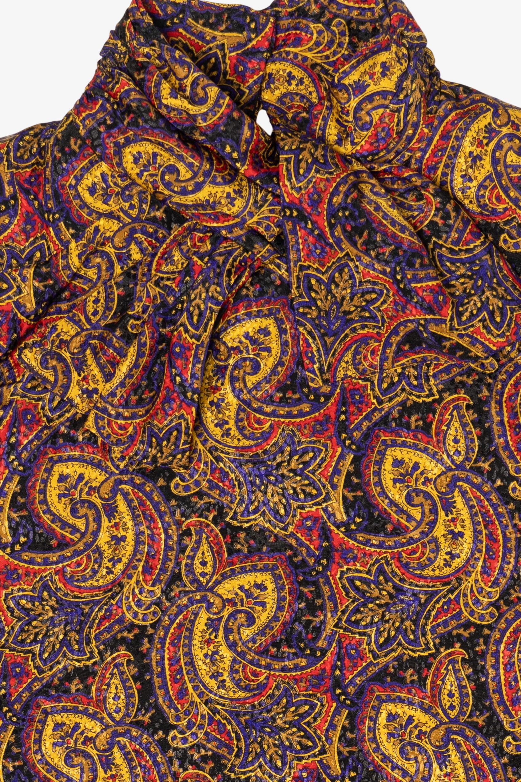 Vintage Worthington Paisley Pattern Blouse (1980s)