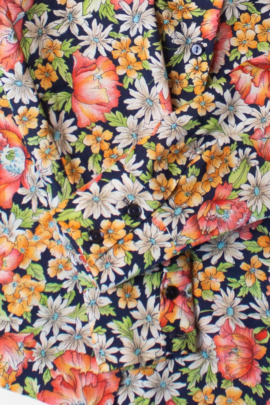 Vintage Floral Alex Colman Blouse (1960s)