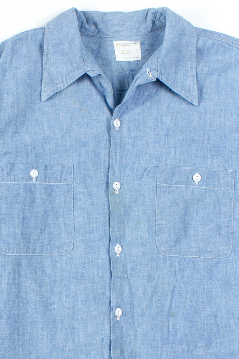 Blue Chambray Button Up Shirt