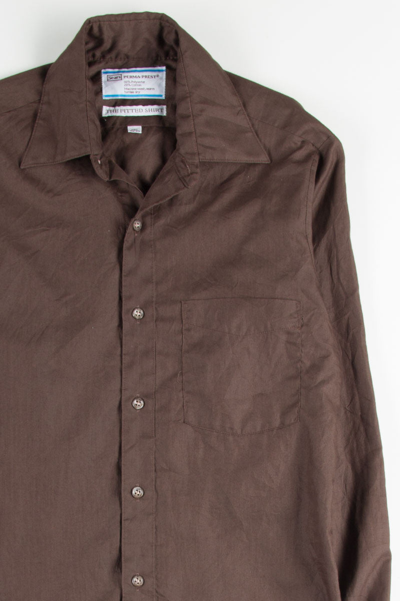 Brown Button Up Shirt 1