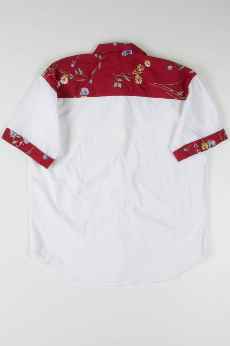 Floral Collar Button Up Shirt