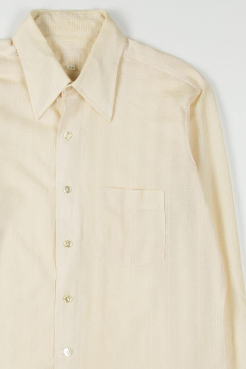 Tan Mesh Button Up Shirt