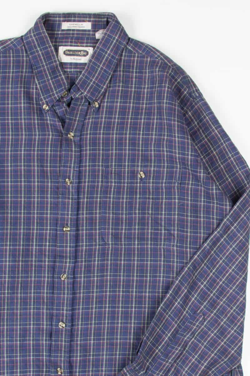 Royal Plaid Button Up Shirt 2