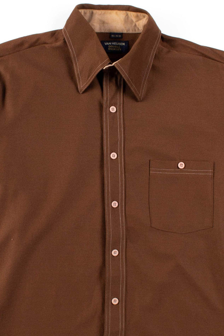 Vintage Brown Button Up Shirt