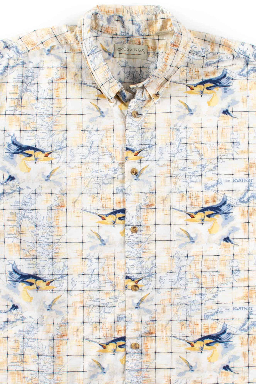 Marlin Maps Button Up Shirt