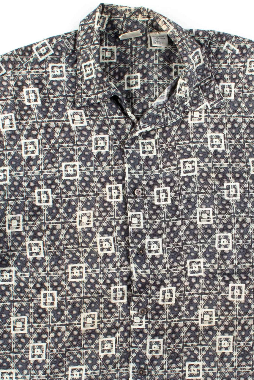 Square Dotted Button Up Shirt