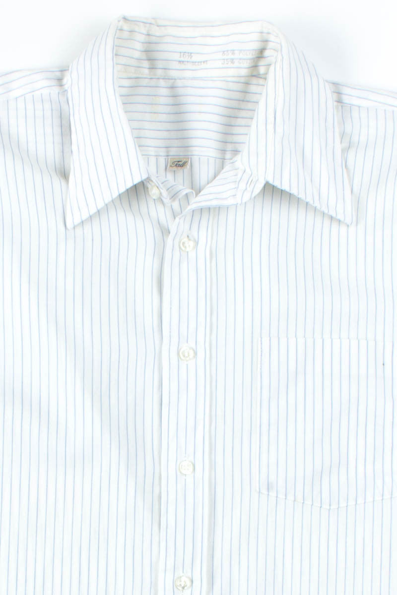 Blue Pinstripes Button Up Shirt