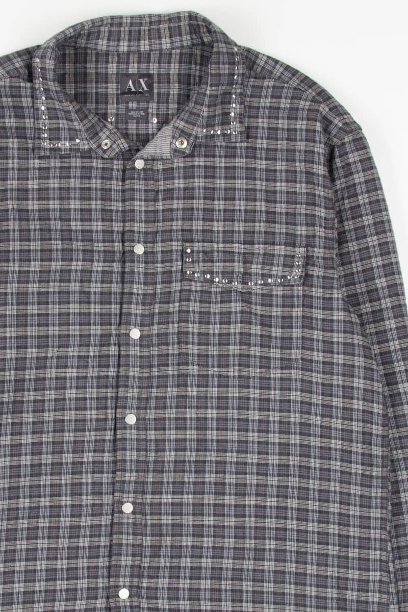 Armani Exchange Double Layer Button Up Shirt 768