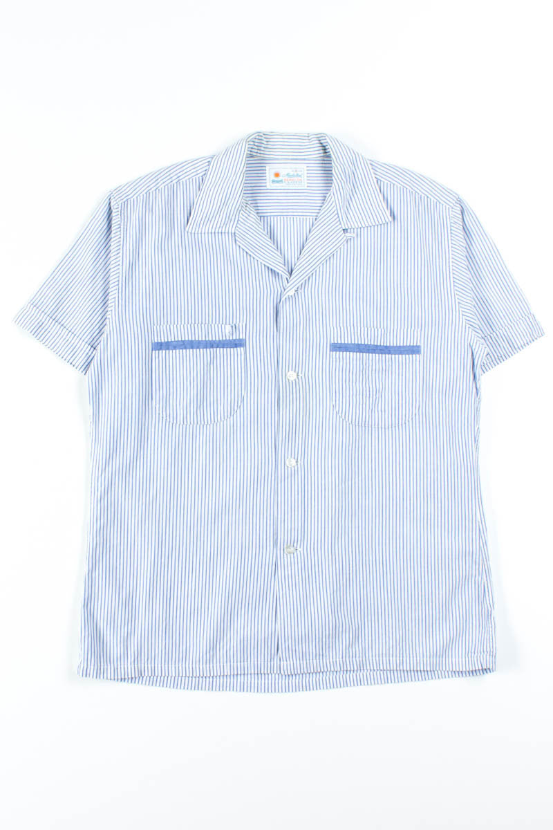 Blue Striped Button Up Shirt