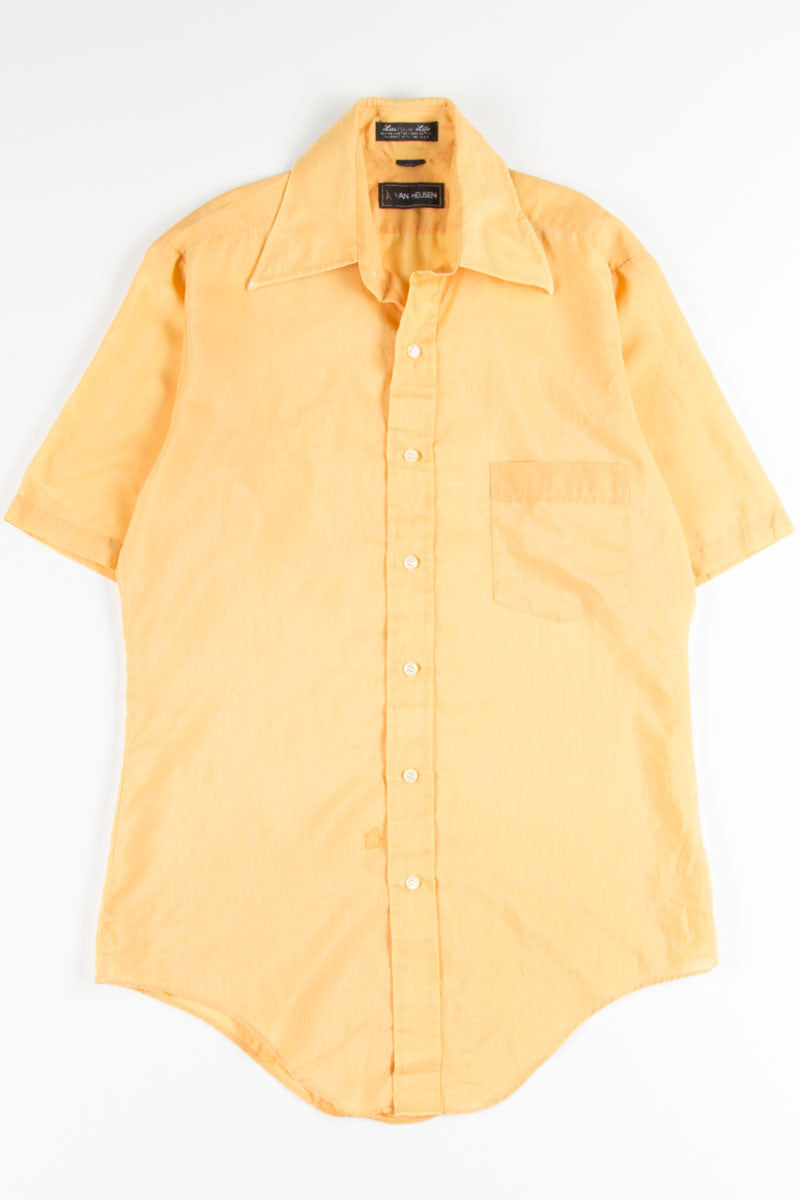 Orange Button Up Shirt