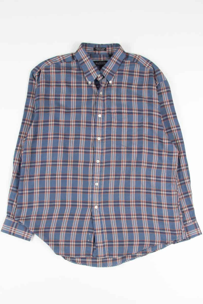 Blue Plaid Button Up Shirt 13