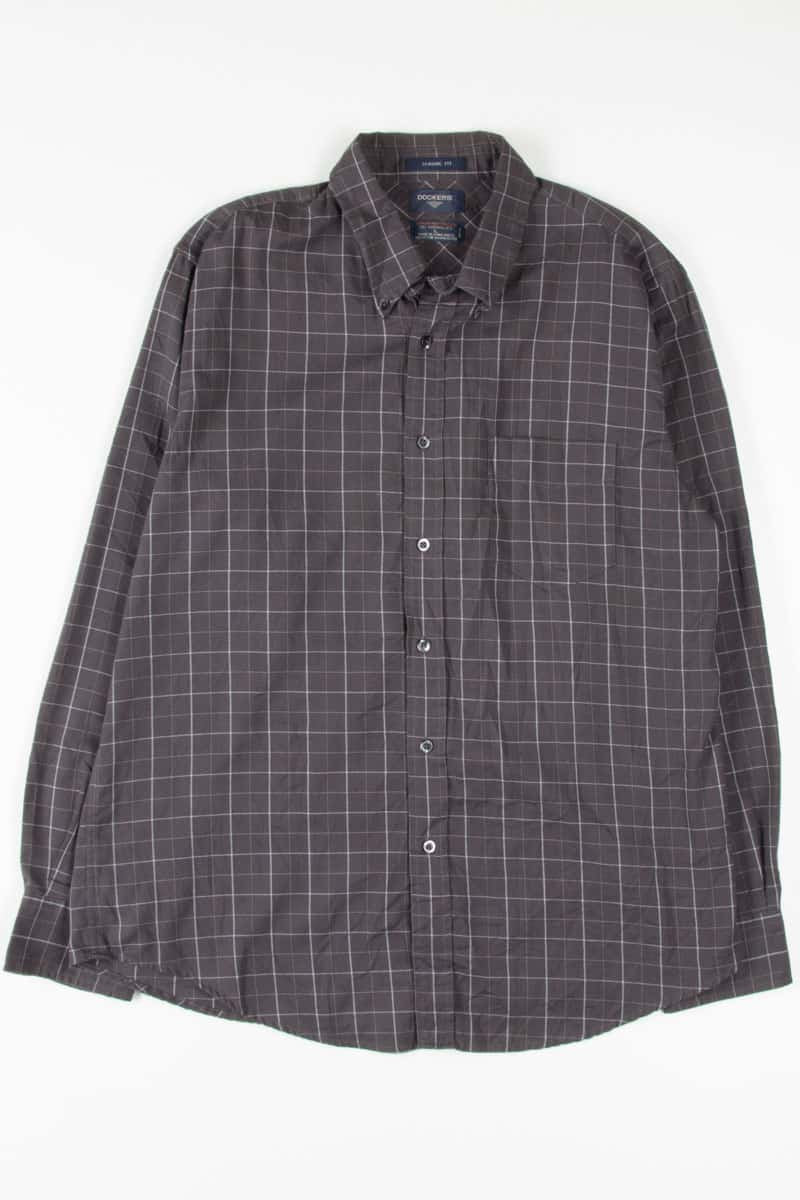 Grey Dockers Button Up Shirt