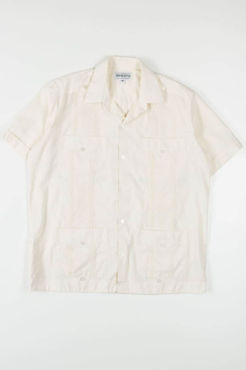 Beige Guayabera Shirt